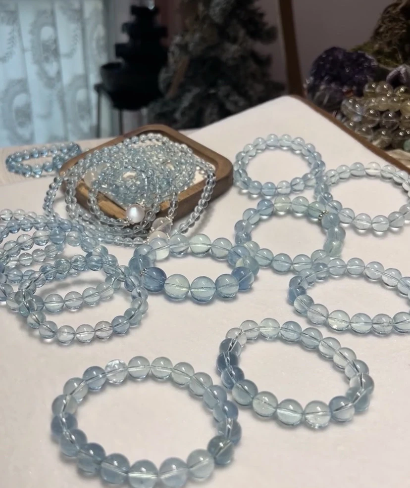 【林欣珠宝链接1】天然水晶手链