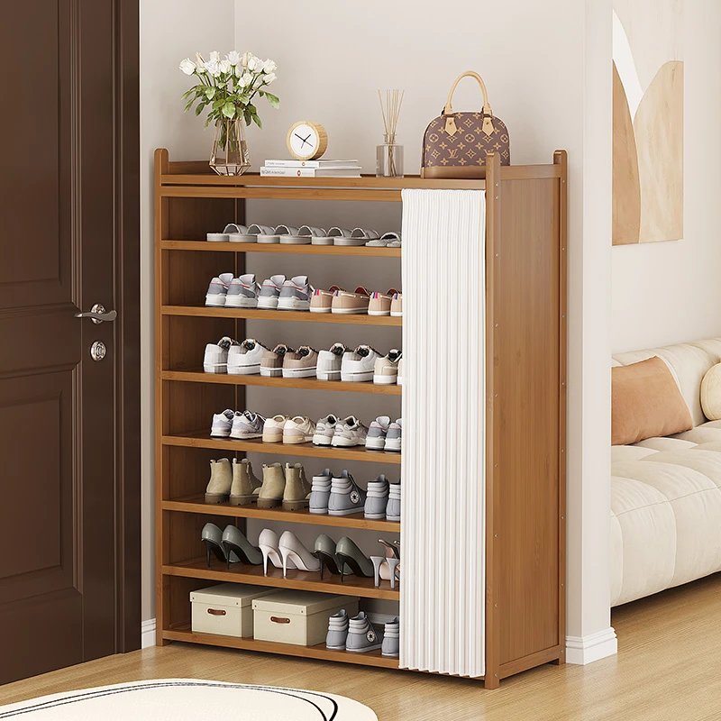 鞋架子多层家用小窄玄关简易防尘鞋柜大容量经济型简约收纳出租房