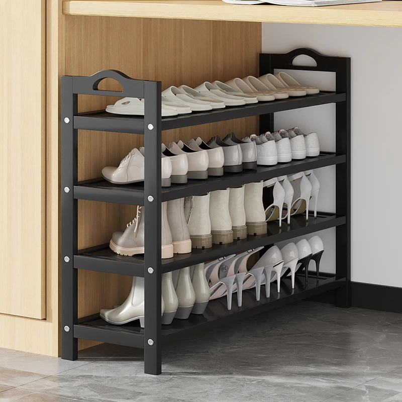 家用门口鞋架子收纳鞋柜宿舍入户多层简易实木小型室2023新款爆款