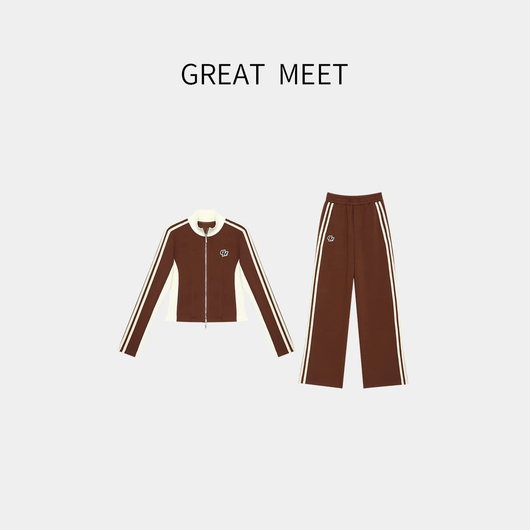 [富婆套装] 秋季长袖休闲运动时尚感针织套装 G92379025+9026