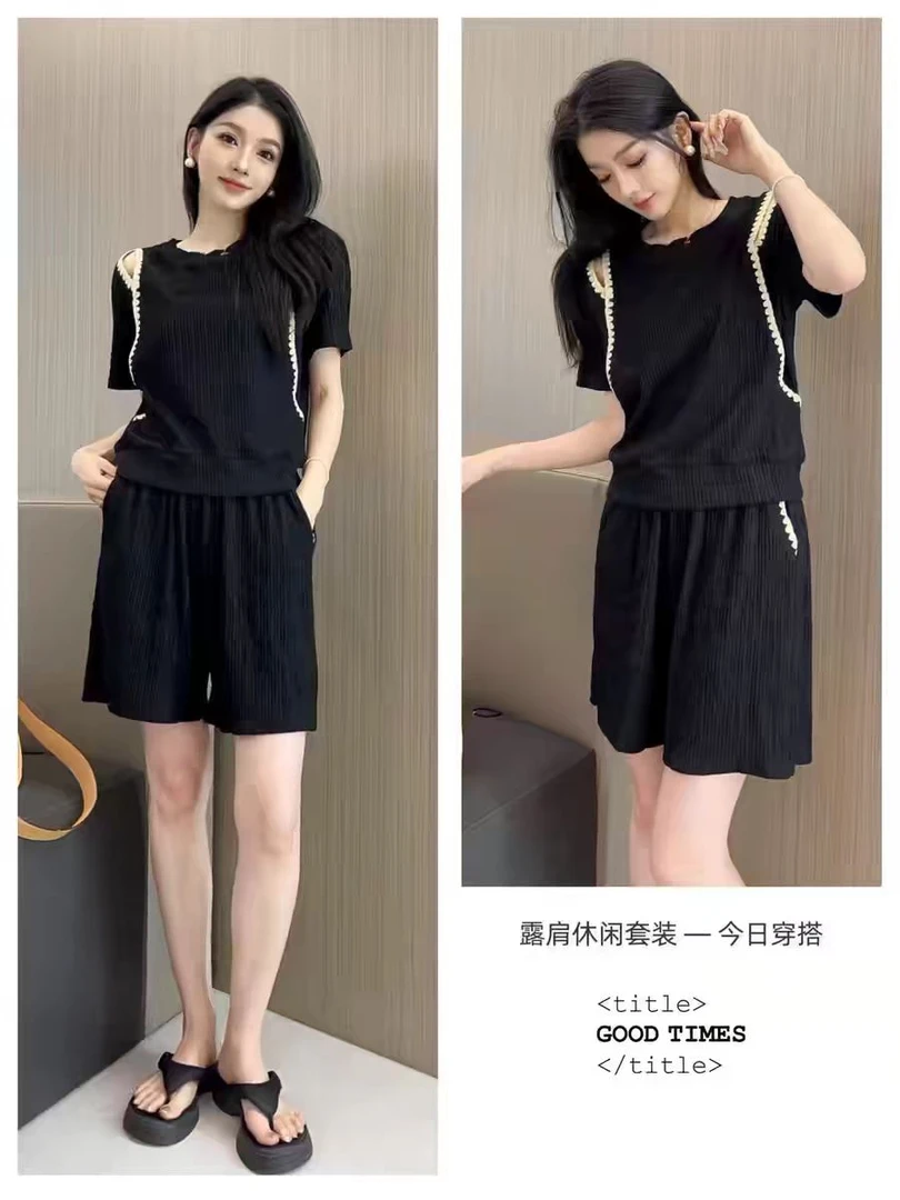 JY06【断码】露肩套装