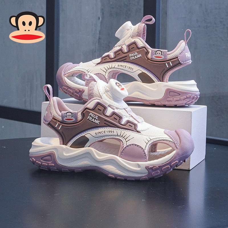 大嘴猴女童凉鞋儿童包头凉鞋2024夏季小女孩凉鞋时尚百搭运动凉鞋