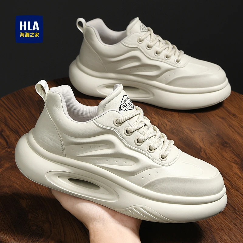 HLA/海澜之家夏季新款男英伦时尚百搭潮流韩版休闲休闲男鞋小白鞋