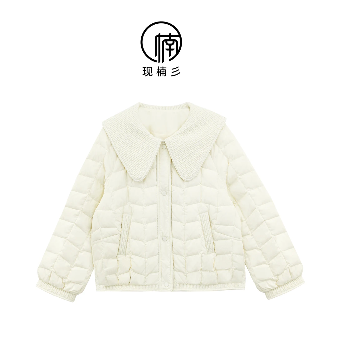 NANJIE/楠姐【冰岛恋人】冬季氛围感时尚翻领简约保暖羽绒服XNS6154