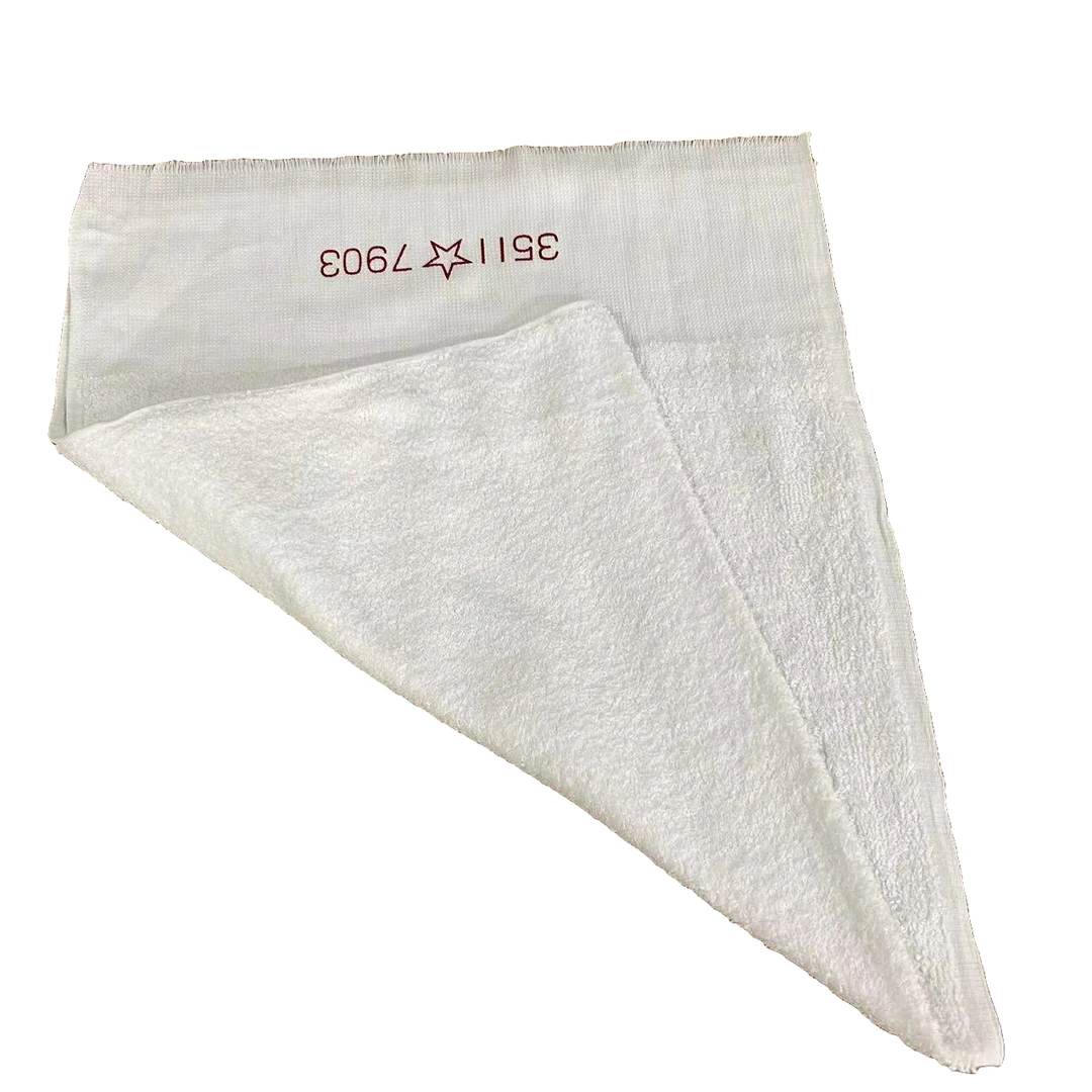 *白毛巾四条装两款可选择带字与不带字柔软家用超大成人