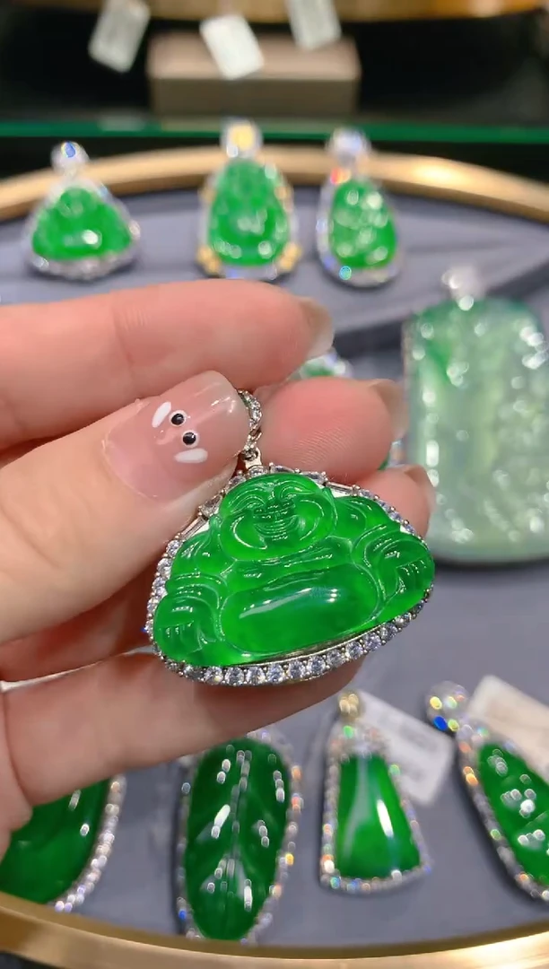 【闪购商品】翡翠颈饰银S925镶嵌000022