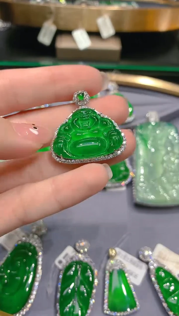 【闪购商品】翡翠颈饰银S925镶嵌00025