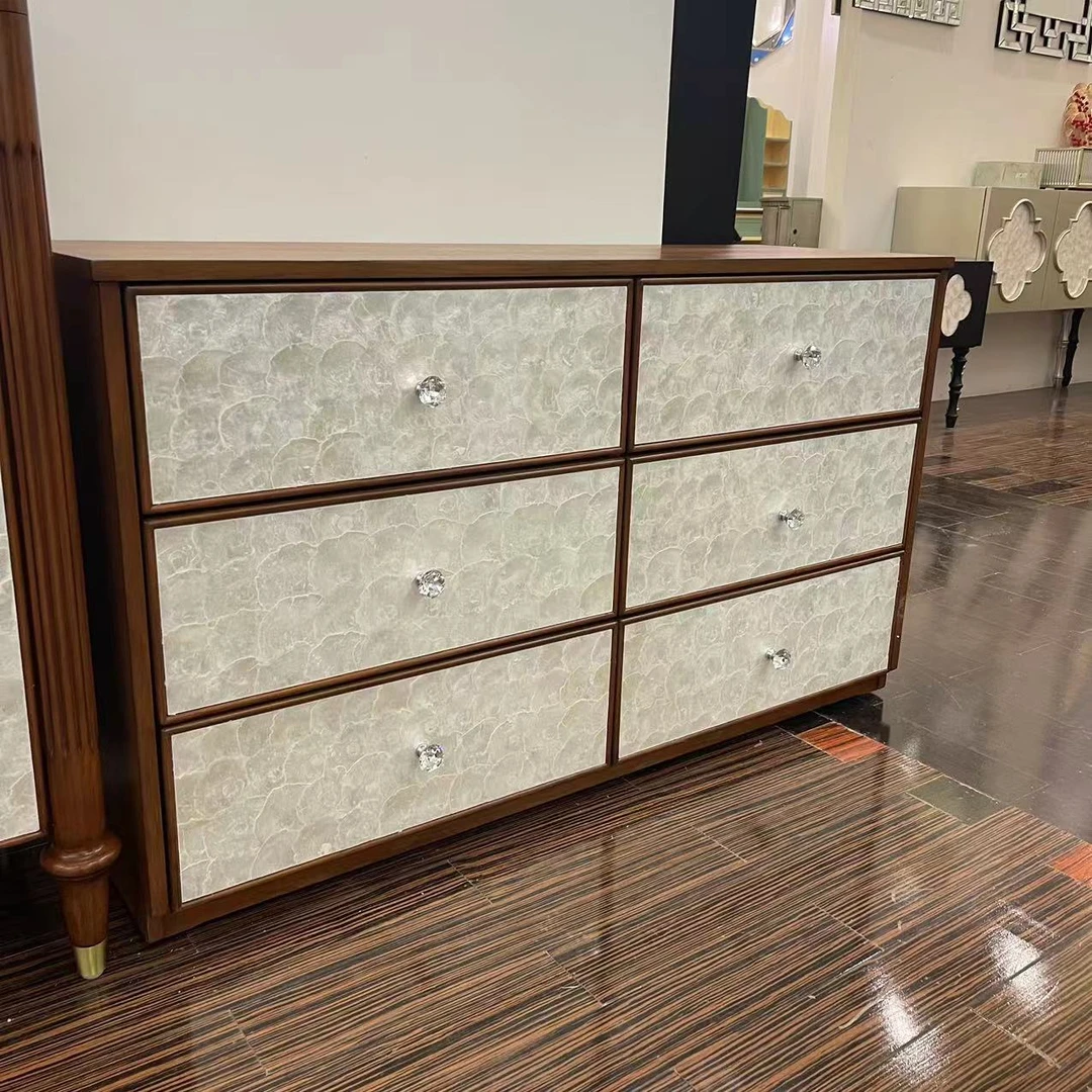 轻奢卧室柜玄关柜六斗大容量抽屉式