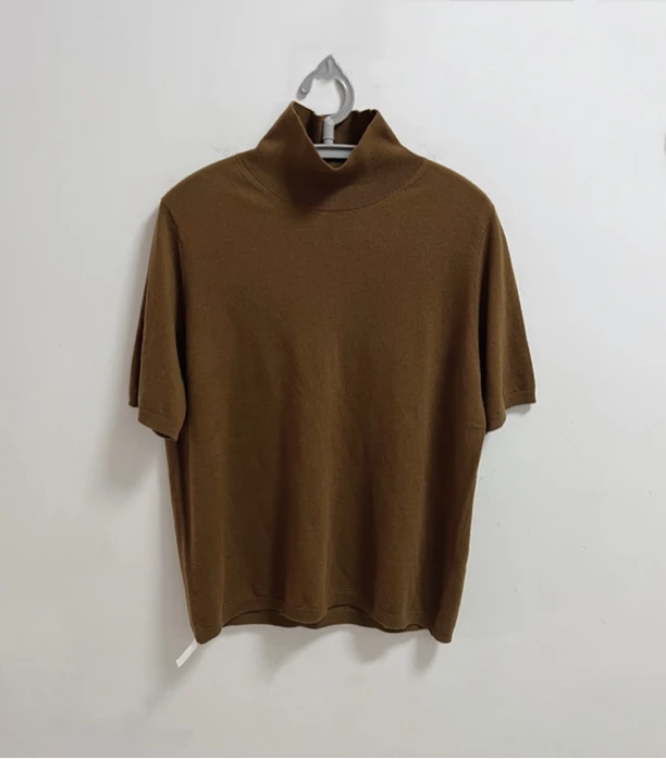 1858-2（阿梦服饰）针织高领半袖