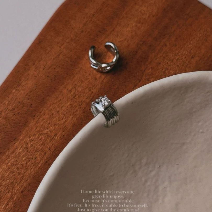 muyang/慕阳 铜合金耳饰 气质时尚小众简约个性ins小巧梦幻耳夹