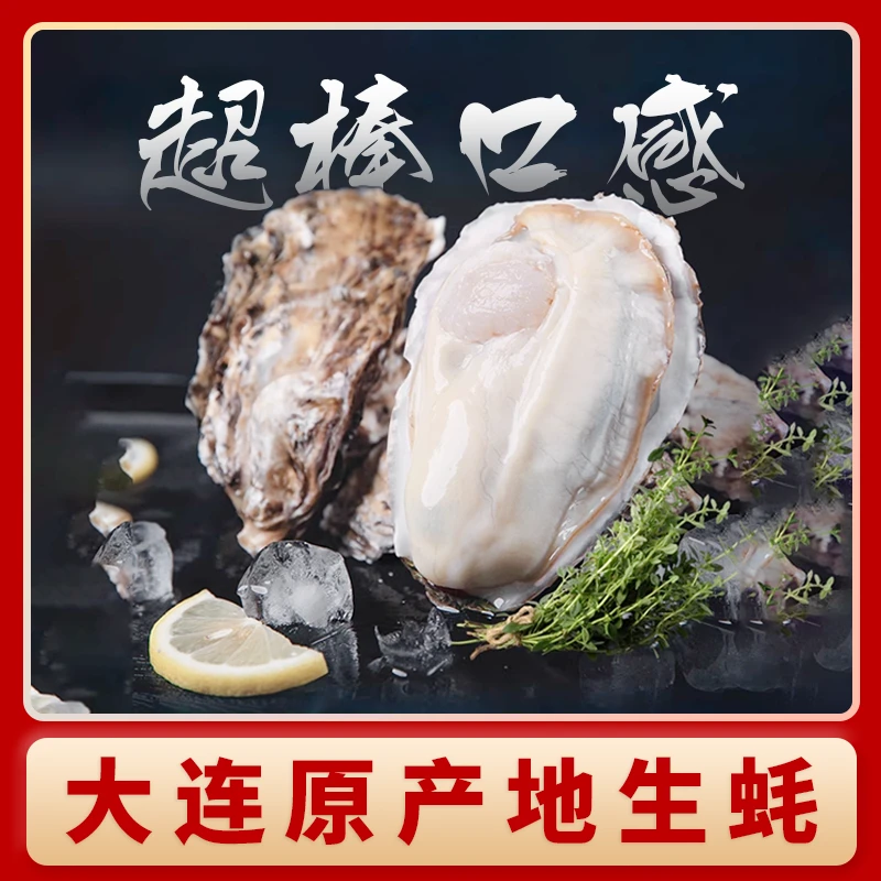 【买5斤送1斤】大连冷水生蚝产地直发新鲜牡蛎生鲜海鲜