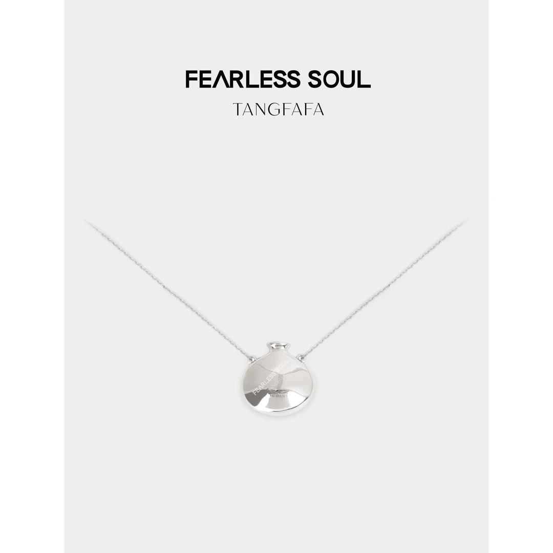 坠链均925银 TFF X FS “小酒壶”百搭925银吊坠项链 824FB104 _