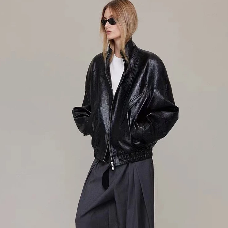 【LOCAT】saumple study symp 弧形肩立领外套 SS66298