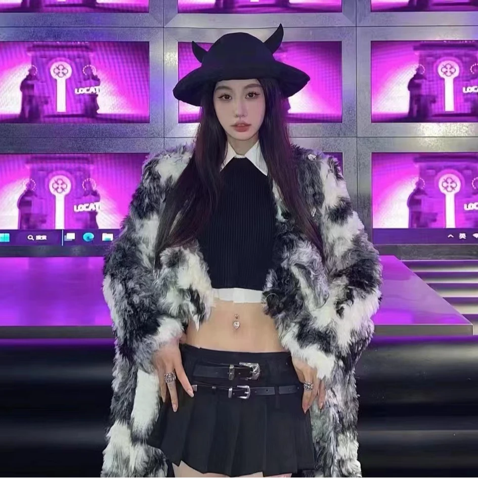 【LOCAT】KALIKALIKA 黑色斑马拼接外套  KAL007