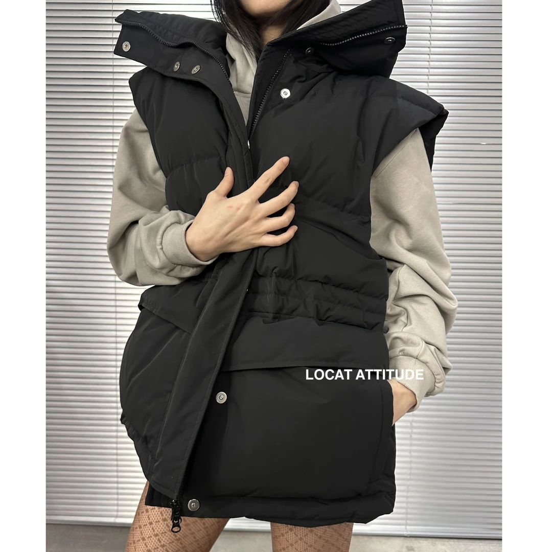 【LOCAT】jode code 廓形工装马甲 1D4M1439034