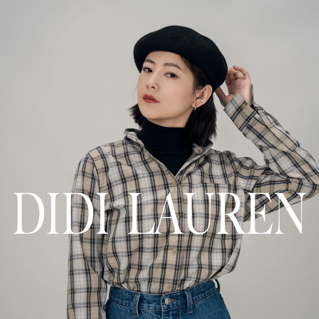 DIDI LAUREN“洛杉矶时报”美式复古休闲格子衬衫