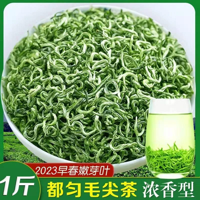毛尖绿茶2023新茶 明前特级浓香型高山云雾散装贵州茶叶