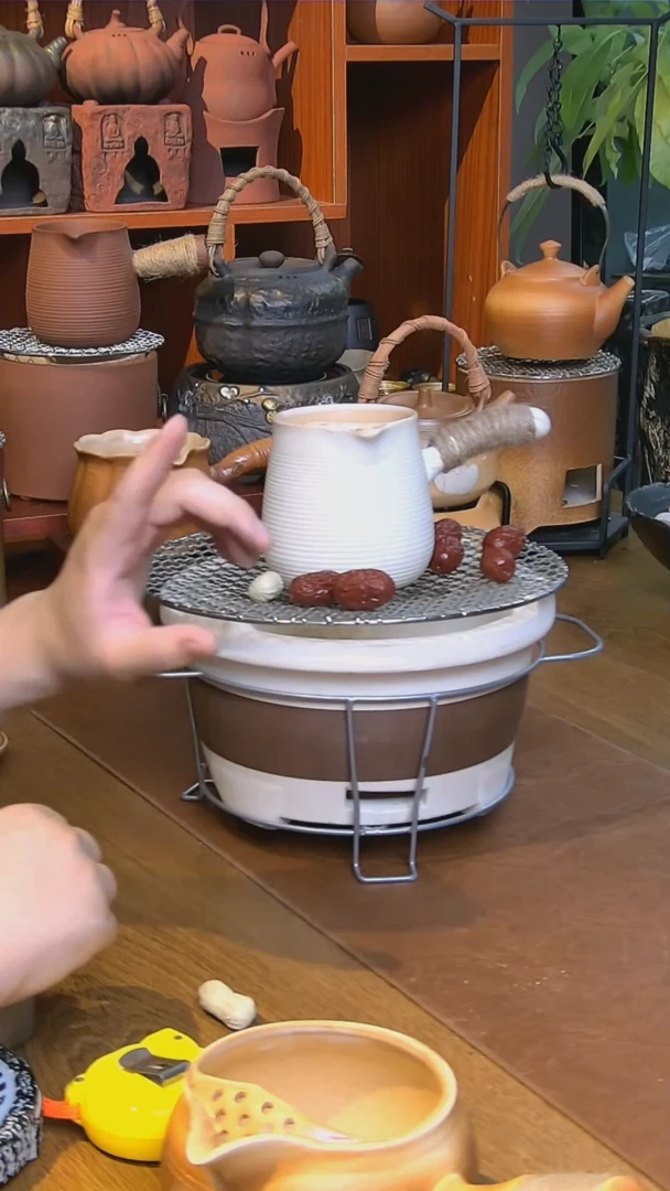 【闪购商品】煮茶大碳炉加500ml白泥罐罐壶