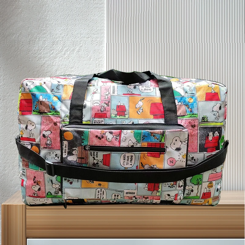 （外贸单）日系大容量女短途旅李收纳袋轻便手提包折叠旅游包