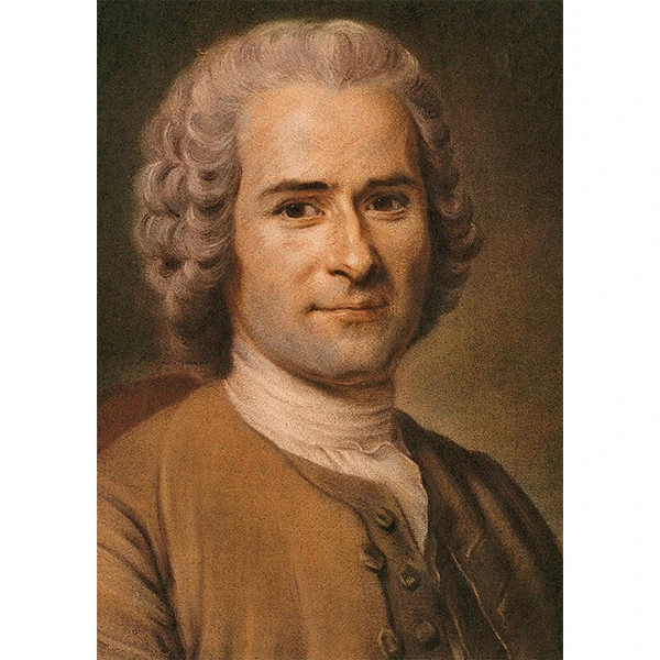 卢梭 法国思想家作家周边海报复古文艺牛皮纸装饰画挂画壁画画芯