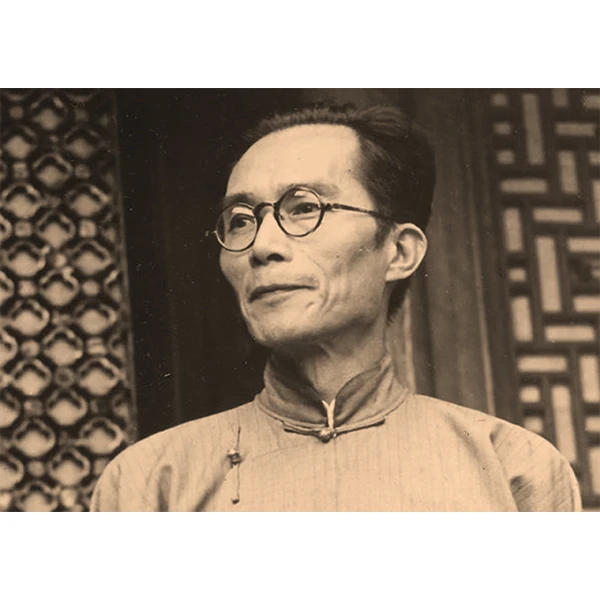 梅贻琦教育家清华校长海报复古文艺牛皮纸装饰画挂画相框壁画画芯