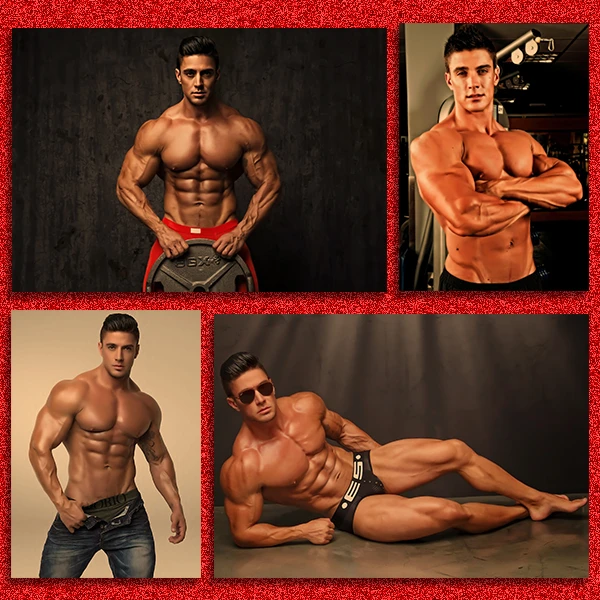 五大肌肉男Jaco De Bruyn海报复古文艺牛皮纸装饰画挂画壁画 画芯