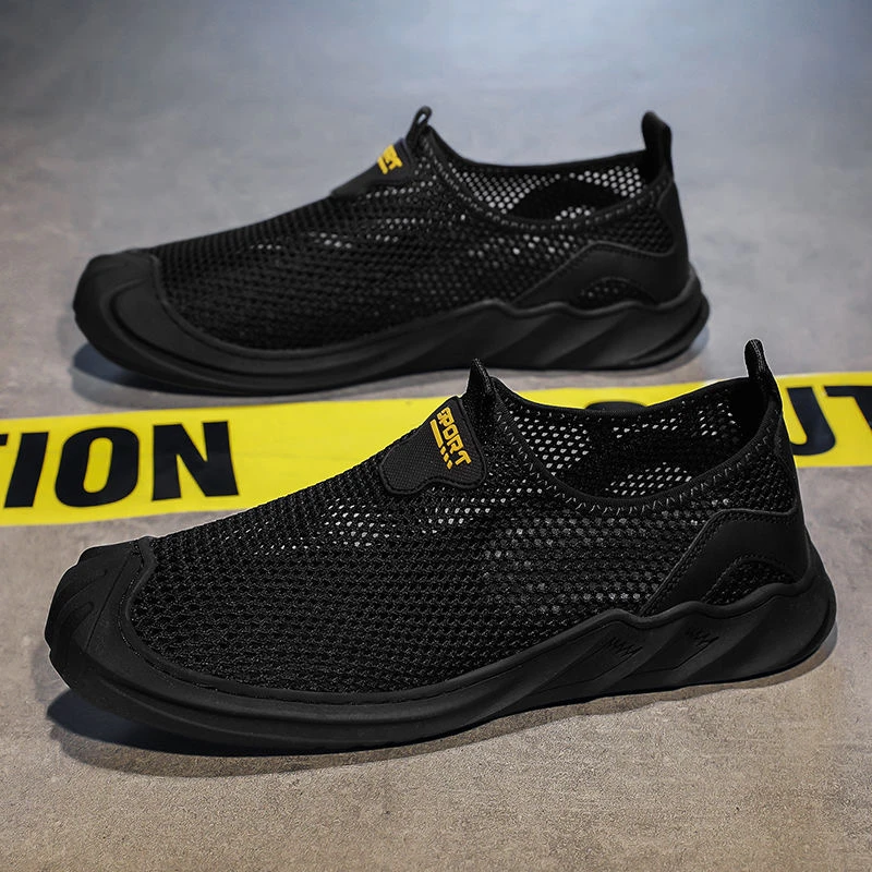 夏季透气网面休闲透气运动百搭舒适薄款镂空凉鞋男清爽男鞋