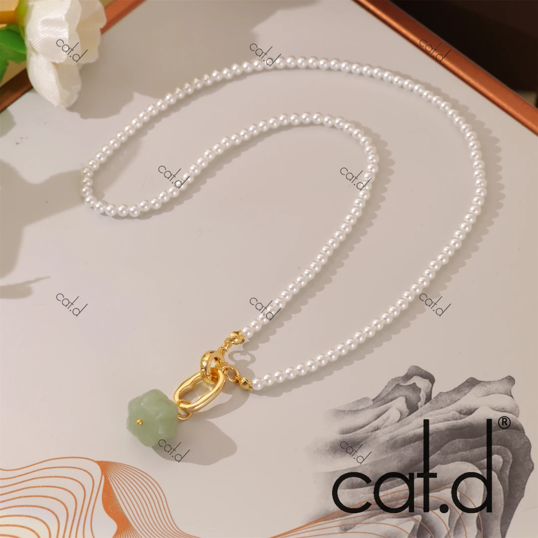 X4083《青屿》ins风温柔串珠简约复古项链