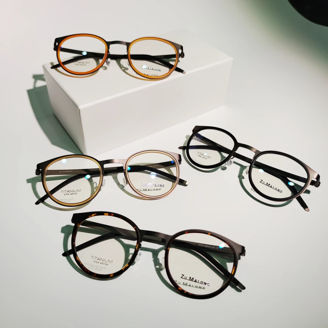 ZUMALONG既复古又时尚男神纯钛镜框 超柔软弹性好 不夹脸多色可选