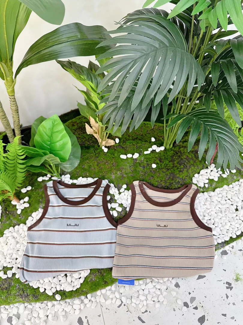 T8709  韩版 品牌  棉感刺绣背心