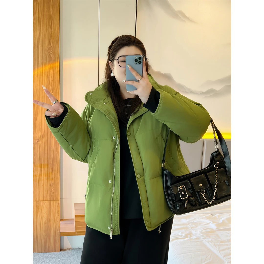 【晓晓家】断码捡漏~洛克德蒙 / 韩系宽松短款面包羽绒服9752花契