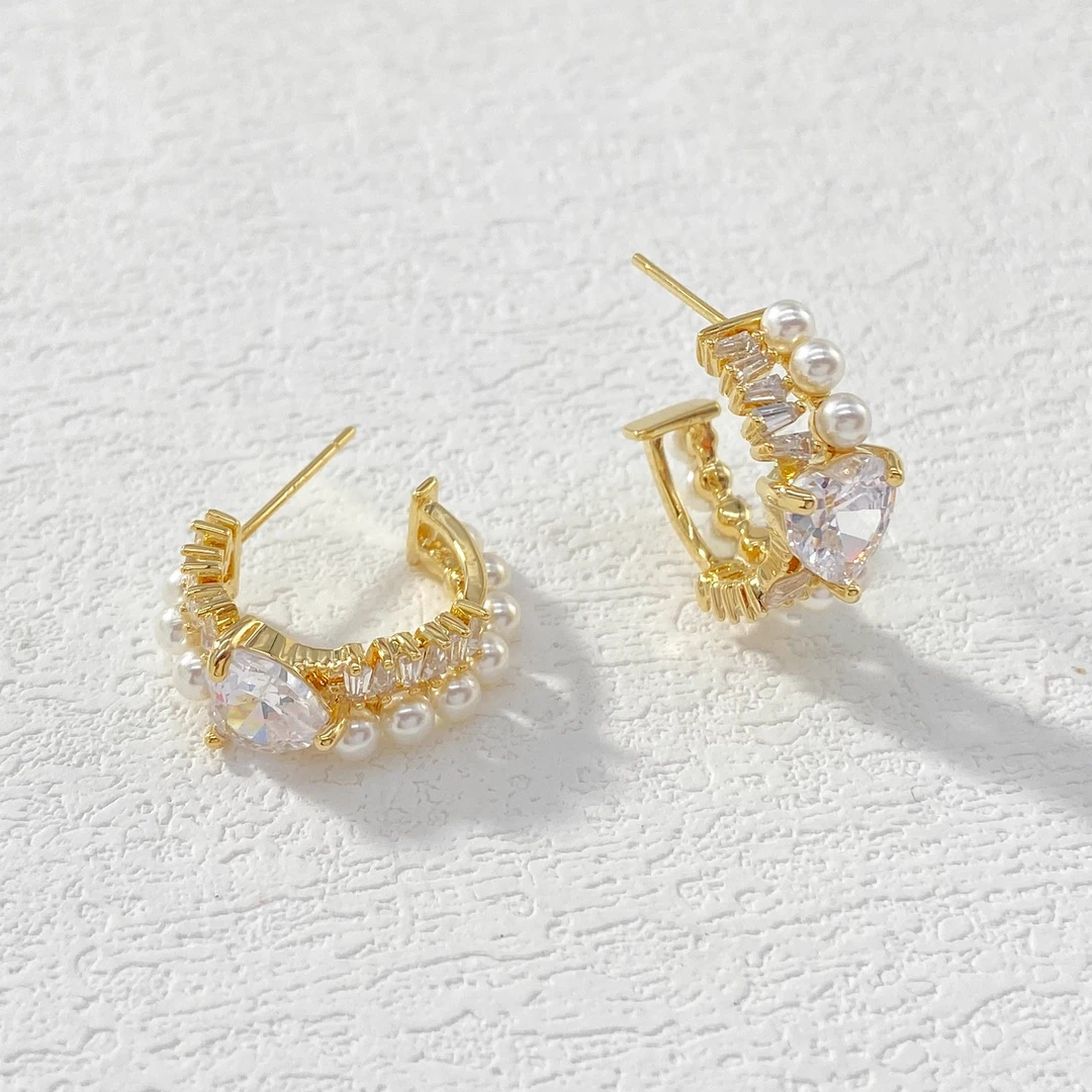 铜合金耳饰 木木（CJ4932）内径12毫米 耳饰