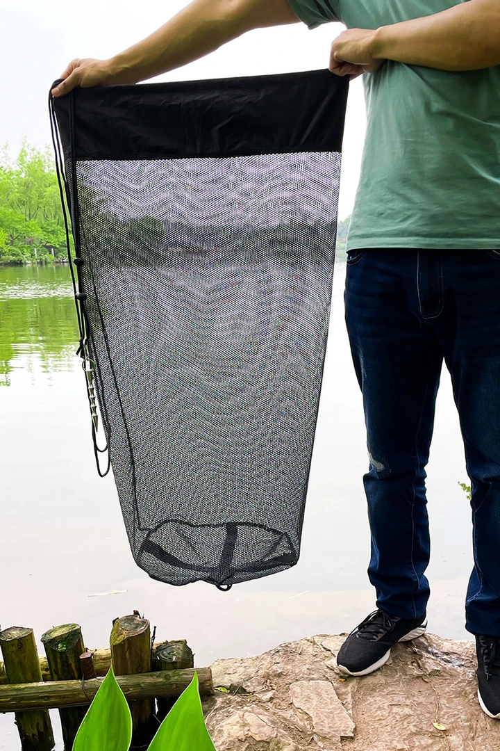 便携涂胶谷麦速干野钓专用鱼网兜渔护付活鱼袋装鱼袋垂钓鱼密网眼
