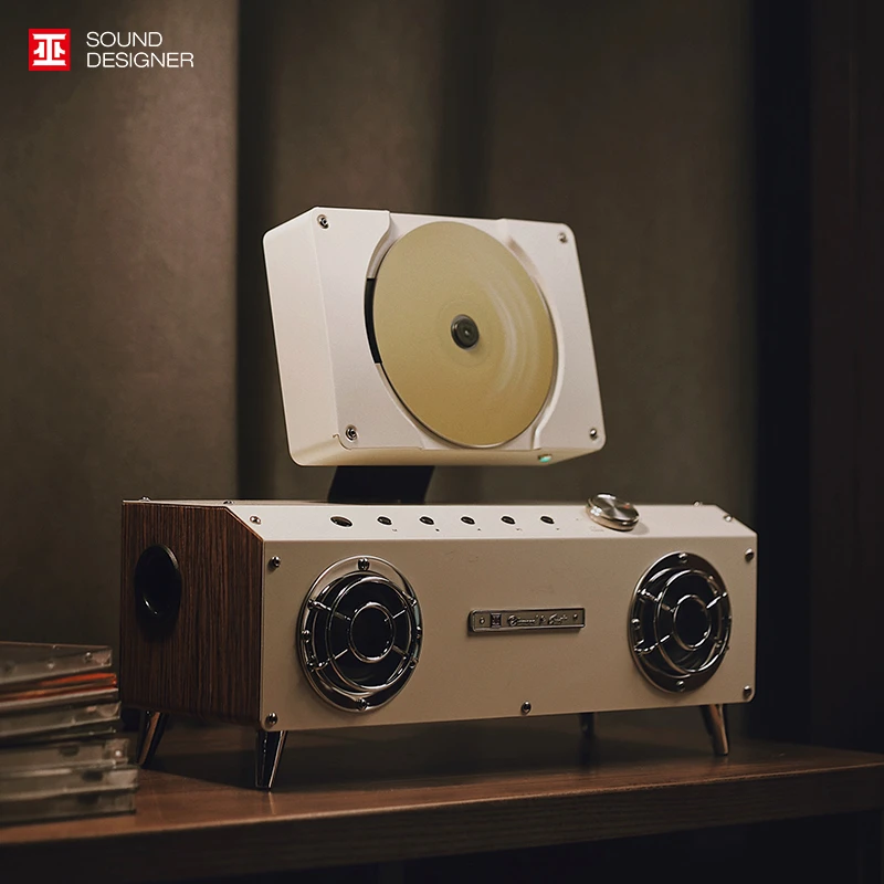 巫CD机 钻石铁锈 2.1声道蓝牙音响一体式专辑cd播放机 居家百搭