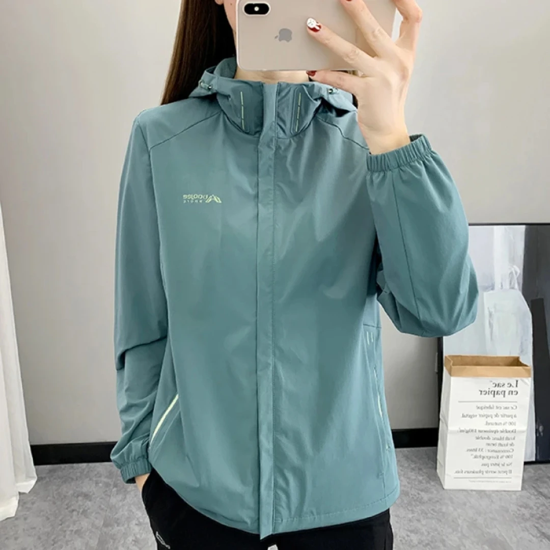 新品2K620春夏网纱内里运动风衣外套旅游登山防晒上衣女旅游登山