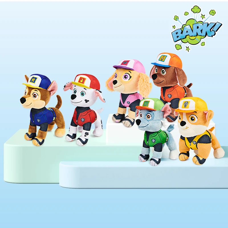 PAW PATROL/汪汪队立大功玩具毛绒公仔摆件玩偶卡车造型儿童玩具