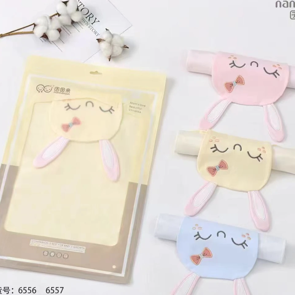 FF231-囡囡亲儿童隔汗巾纯棉布幼儿园小学生汗巾0-9岁两条装