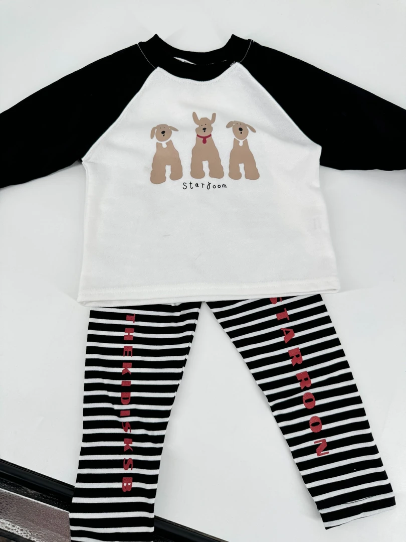 Y138三只小狗儿童套装