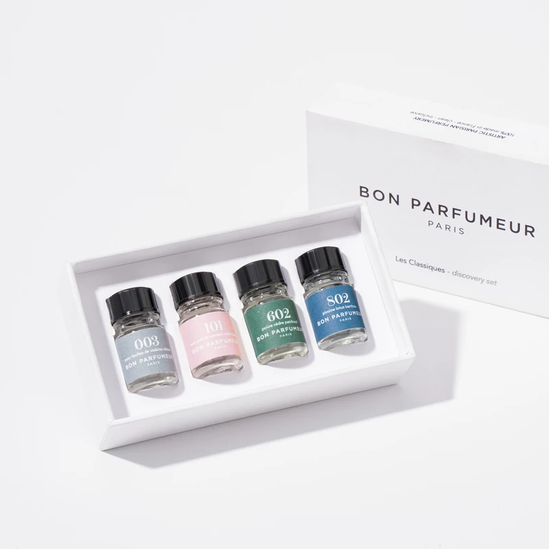 Bon Parfumeur柏氛003+101+602+802经典系列探索套装E 4支装2.5ml