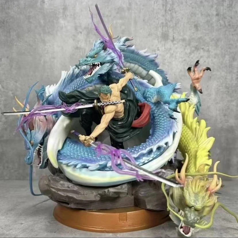 【元介潮玩】海贼王GK和之国25cm三龙索隆手办摆件雕像