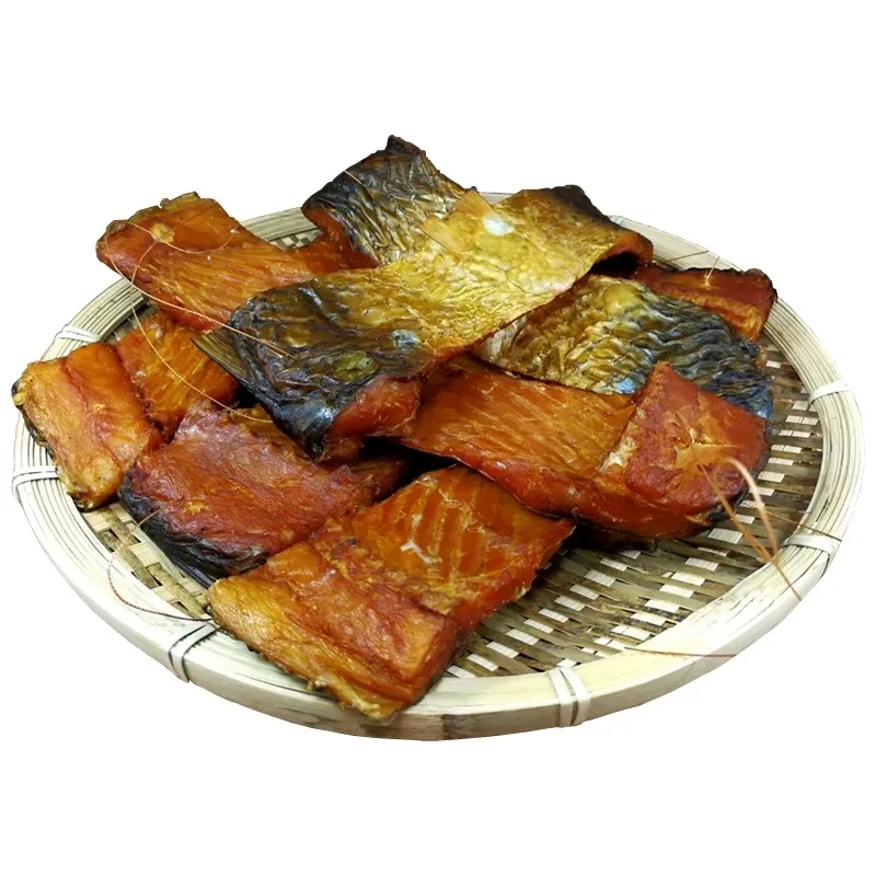 湖南农家柴火烟熏鱼块 草鱼块 散装 全国包邮