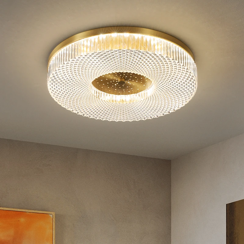 吸顶灯LED客厅灯全铜卧室灯大气轻奢灯具现代简约北欧灯饰餐厅灯