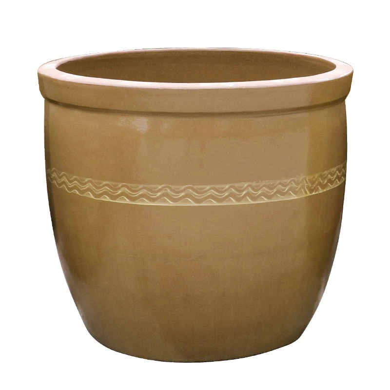 老式水缸米缸家用鱼缸睡莲荷花盆缸储水腌菜缸陶瓷瓦缸酱缸酸菜缸