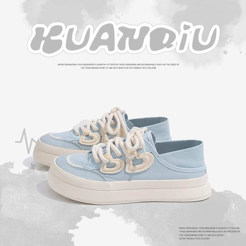 环球透气软底帆布鞋女2025秋季新款百搭爆款休闲鞋轻便增高运动鞋
