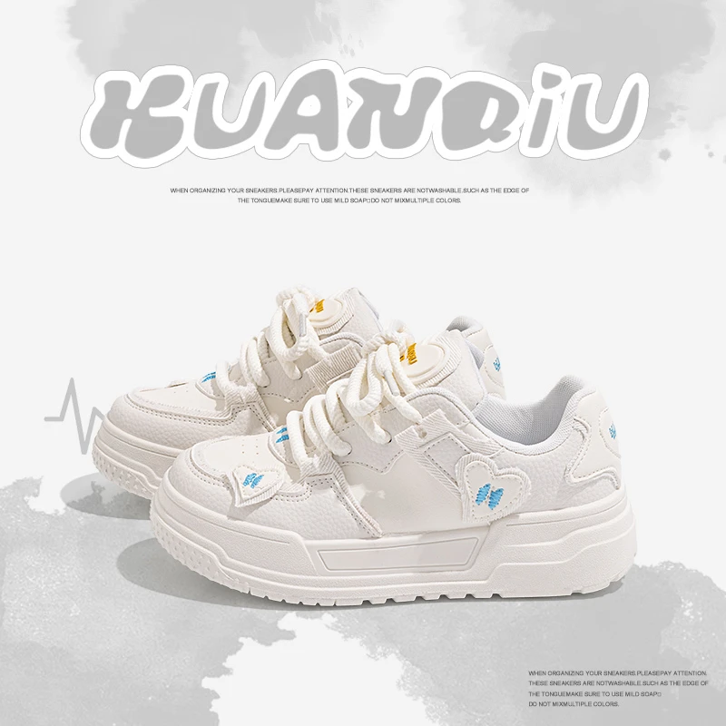 环球小白鞋女百搭时尚潮2025秋季新款厚底学生休闲鞋小众爆款板鞋