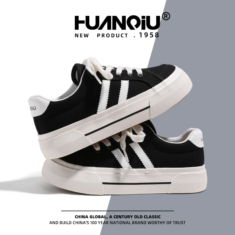 环球2025新款爆款秋季百搭防滑帆布鞋休闲厚底大头鞋潮运动鞋潮女