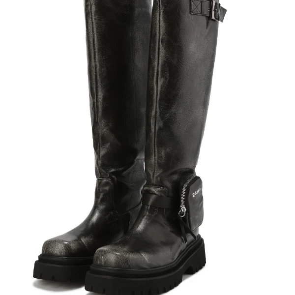 网红时尚小包靴百搭黑色