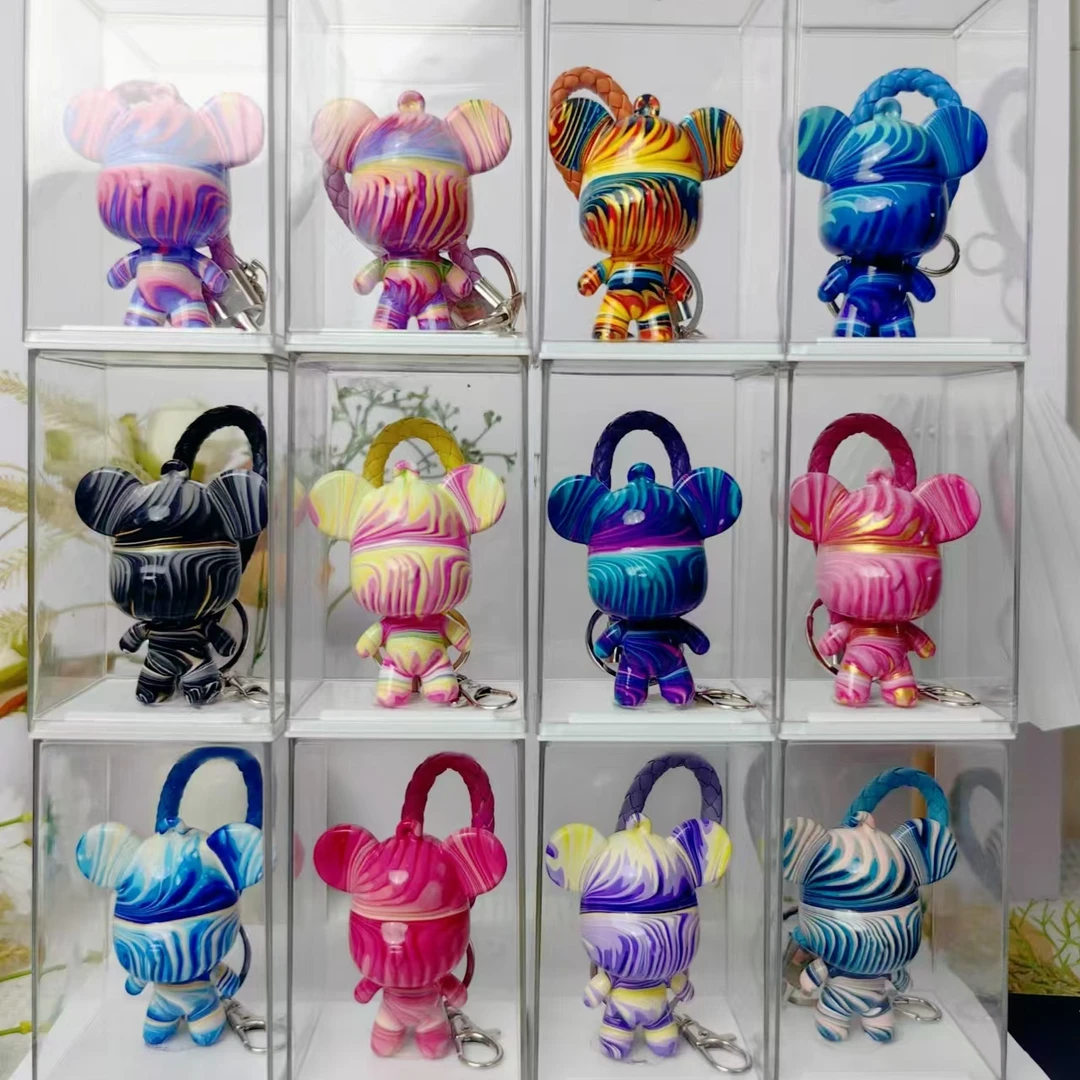 【浩沐下播做1号 同色不同纹】流体熊DIY钥匙扣带+钥匙链 无盒子