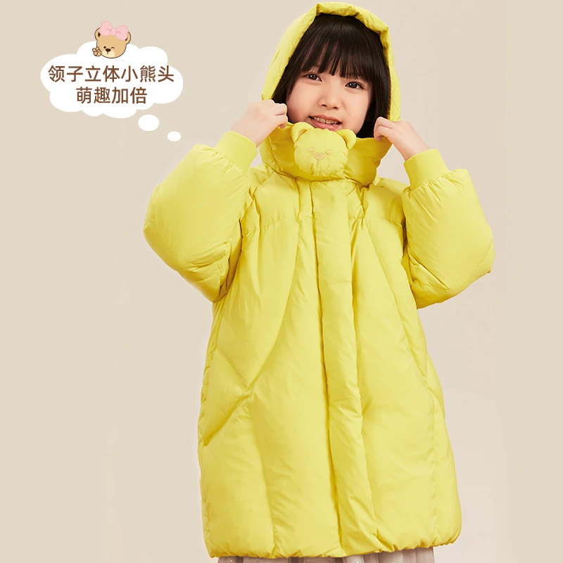 【丽姐】PawinPaw卡通小熊童男女童小熊耳朵中长款羽绒PCJDD4V82E