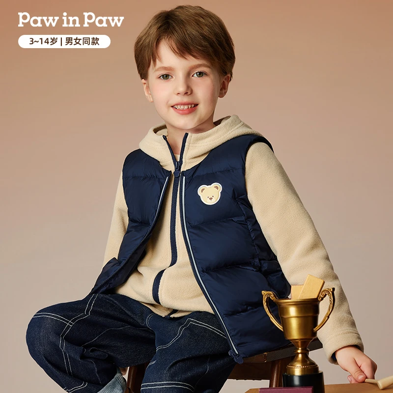 【达人专属】PawinPaw2024秋冬男女童羽绒服二合一抗静电PCJDE4933E